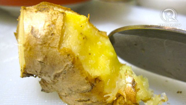A little tip when peeling ginger – try a spoon