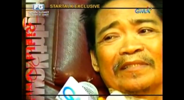 WITH A SMILE. Lagmay wants to be remembered like Dolphy. Screen grab from YouTube (gmanews)