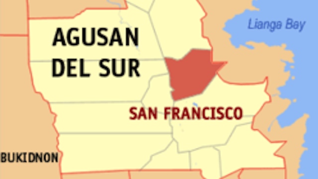 CHINESE HOSTAGES RELEASED. Google Maps image of San Francisco, a 1st class municipality in Agusan del Sur