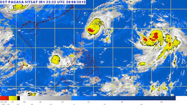 MTSAT ENHANCED-IR Satellite Image 5:32 a.m., 21 August 2012. Image courtesy of PAGASA.
