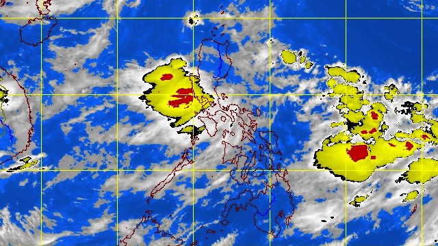MORE RAIN. Satellite image released by PAGASA at 630am. Image courtesy PAGASA