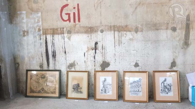 PEDDLING ART. These sketches of historical images add to the ambiance as well as to the product list