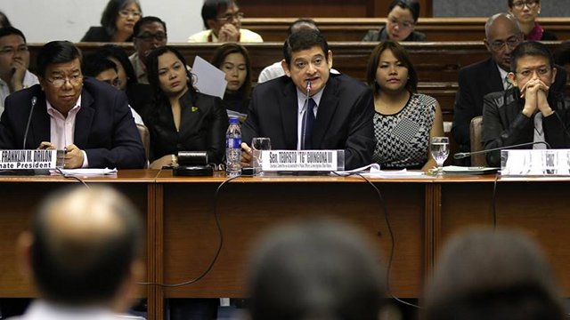 'NO EXCUSE.' Senators say the former heads of NABCOR and ZREC have no excuse for failing to vet the Napoles-linked NGOs that got millions of pesos in taxpayers' funds. Photo by Senate PRIB/Joseph Vidal 