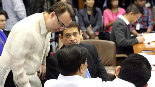 MAJORITY DECISION. At least 14 out of 24 senators want their PDAF allocation for 2014 deleted, against only 4 who want it realigned for purposes including disaster relief. File photo by Cesar Tomambo/Senate PRIB 