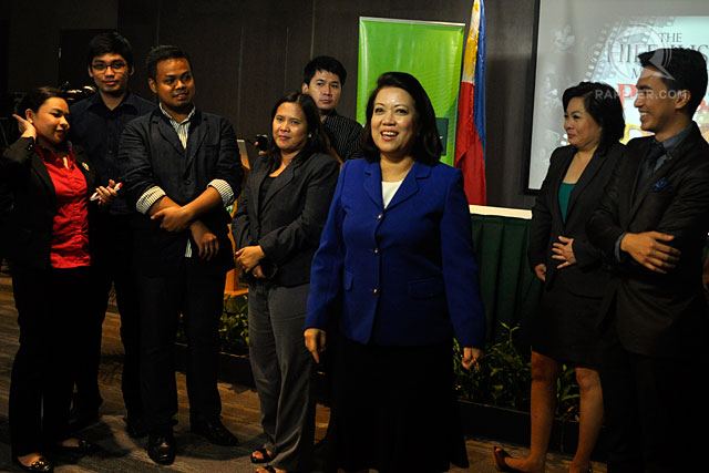 'GOOD' RELATIONSHIPS. Chief Justice Maria Lourdes Sereno downplays intrigues of internal politics within the SC. Photo by LeANNE Jazul