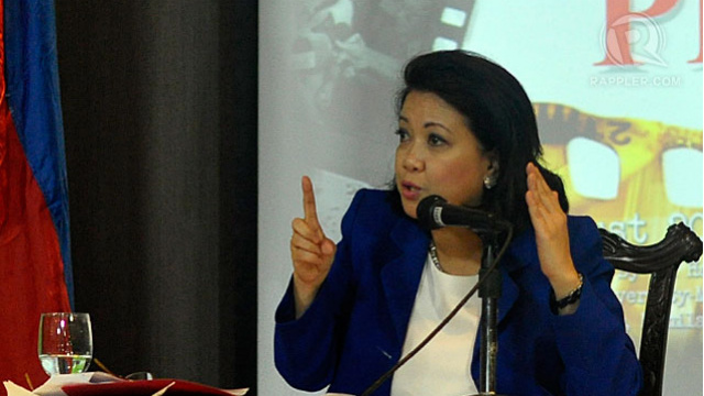 BEYOND EXPRESSION. Chief Justice Maria Lourdes Sereno says citizens can exercise their right to information to request for audits of public funds and file complaints against erring officials. File photo 