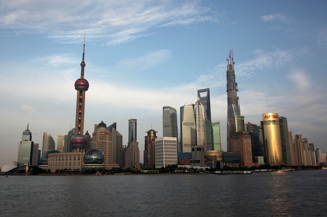TRADE HAVEN. A general view shows the skyline of the Lujiazui Finance and Trade Zone in Pudong of Shanghai city, China, 24 September 2013. EPA/Wu Hong