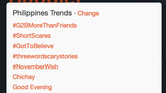 SPOOKY NIGHT. The #ShortScares trended no. 2 in the Philippines