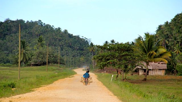 Another habal-habal on a Siargao road