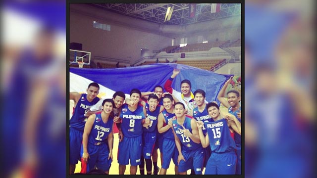 UNDEFEATED. The Philippines once again cemented its dominance in basketball in Southeast Asia via a sweep of the SEA Games tournament. Photo from coach Josh Reyes' Instagram