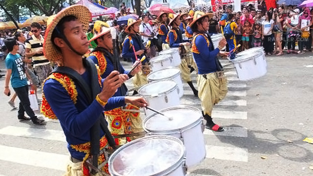 DRUM-ROLL PLEASE. The parade, held on January 20, begins to the beat of drums