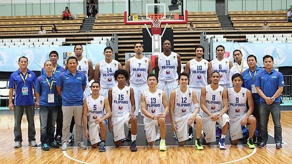 The Smart-Gilas Pilipinas 2.0  team poses for a photo during the 4th FIBA Asia Cup. Photo from Smart Gilas Pilipinas Facebook page