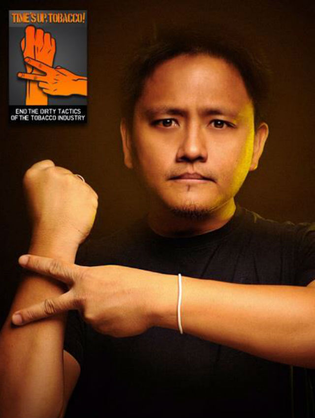 NEW ADVOCACY. Vin Dancel is now an anti-smoking advocate after 25 years of smoking. Photo from HealthJustice