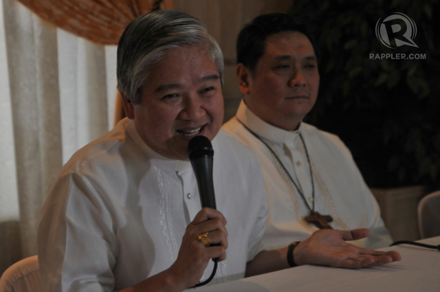 'BE LOVING.' Lingayen-Dagupan Archbishop Socrates Villegas, president of the CBCP, says RH advocates and critics should be 'friends.' Photo by Roy Lagarde/Rappler