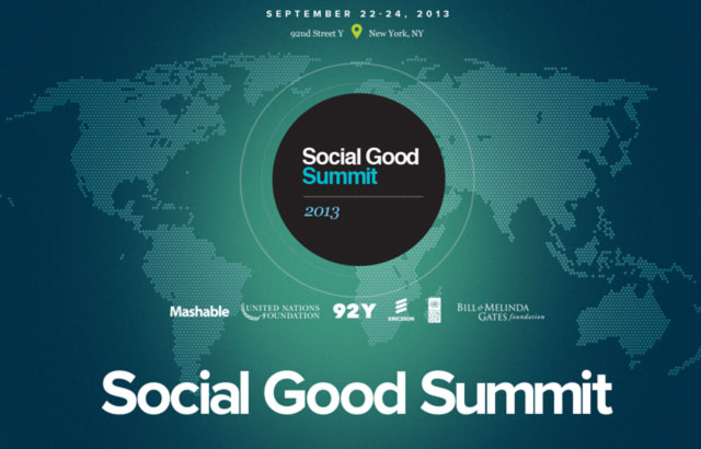 Poster of the Social Good Summit in New York