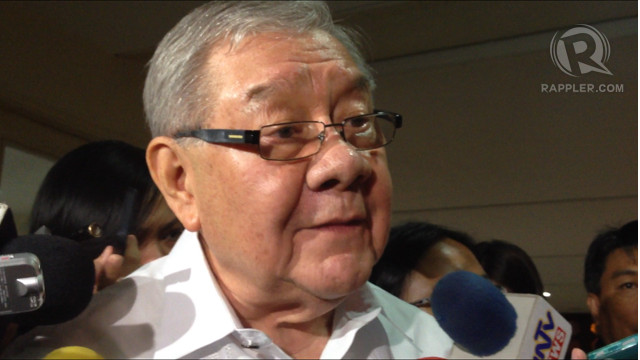 TRO. Speaker Feliciano "Sonny" Belmonte Jr says lawmakers can't realign funds to items that are not in the budget. Photo by Rappler