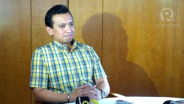 'NO SURPRISE.' Sen Antonio Trillanes IV said he is not surprised Senate President Juan Ponce Enrile excluded him from the list of senators who got P1.6 million each in "further additional" funds under maintenance expenses. Photo by Ayee Macaraig