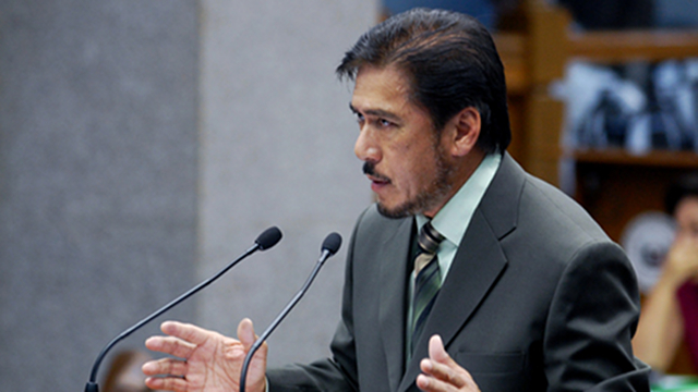 FILIBUSTERING RH? Senator Sotto has warned he may resign as Majority Leader to filibuster the RH bill. Sotto will deliver an anti-RH "turno en contra" speech Monday. File photo from Senate website 