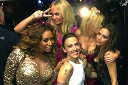 TWEETPIC FROM VICTORIA BECKHAM right after their London 2012 closing ceremony performance