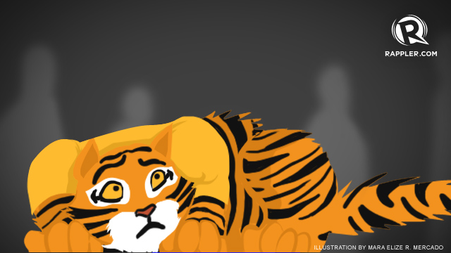 TERRIFIED TIGERS. The UST campus is centuries old - perfect for ghost stories. Image by Mara Mercado/Rappler.