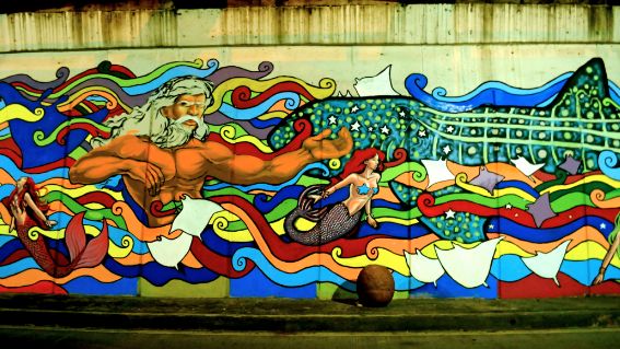 A VIEW OF THE massive mural. Photo by Kage Gozun 
