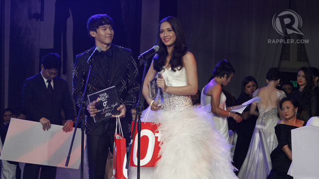 ENCHONG DEE AND MAJA Salvador receive their Star of the Night awards. All photos by Rappler.com