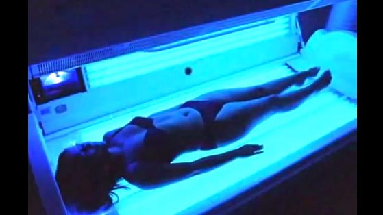 ARTIFICIAL TANNING THROUGH SUNBED use is a widely-accepted practice in Europe. Screen grab from YouTube