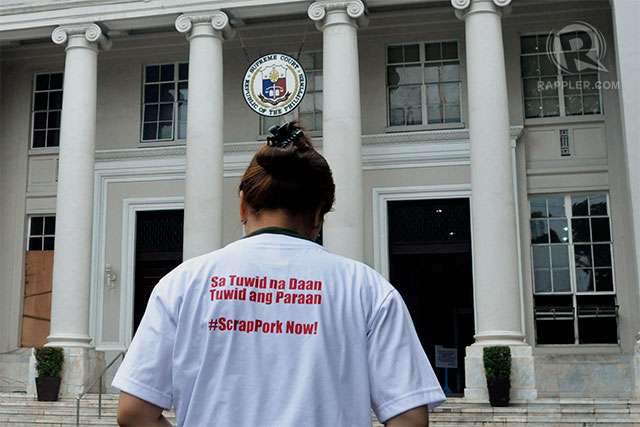 VICTORY AND VIGILANCE. While the anti-pork barrel citizen advocates welcome the decision of the Supreme Court, they say the fight is not yet over. File photo by Rappler