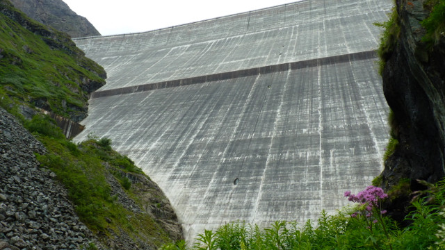 VERTIGO. Fed by water from 35 glaciers, Dixence Dam is the tallest gravity dam in the world
