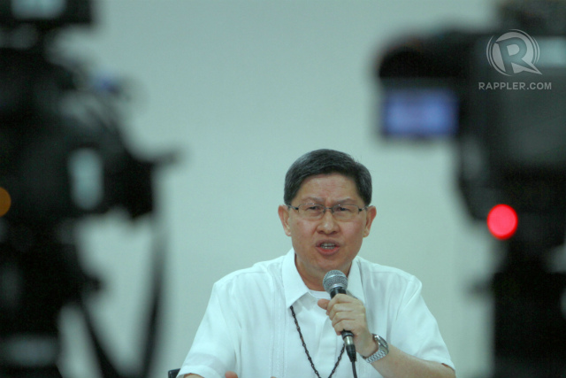 FREE TV SOON? The Church-run TV Maria gets a government franchise as a 'full-fledged' channel, Manila Archbishop Luis Antonio Cardinal Tagle says. Photo by Arcel Cometa
