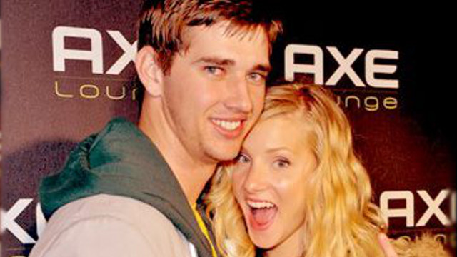 PARENTS-TO-BE. Heather Morris poses happily with boyfriend Taylor Hubbell. Photo from the Taylor Hubbell Facebook page
