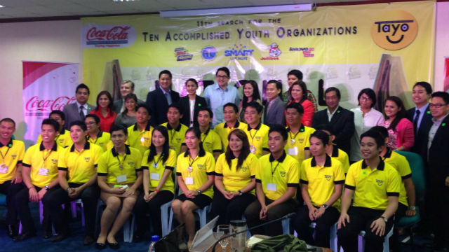 NATION-BUILDING PARTNERS. The panel of judges with the TAYO 11 finalists. Photo by David Lozada/Rappler