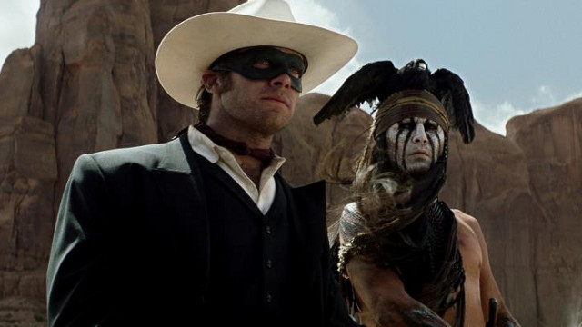 MASKED FOR A DIFFERENT REASON. Armie Hammer as the Lone Ranger and Johnny Depp as Native American Tonto in the 2013 summer flick. Photo from the movie's Facebook page