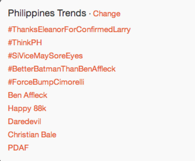 TOP 2. #ThinkPH trends on Twitter in the Philippines