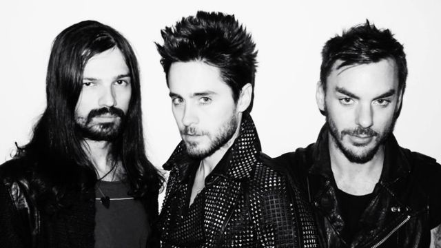 JARED LETO (middle) WITH his band Thirty Seconds to Mars star in the documentary 'Artifact.' Image from the band's Facebook page
