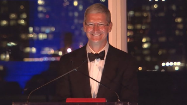 Tim Cook. Screengrab from YouTube.com