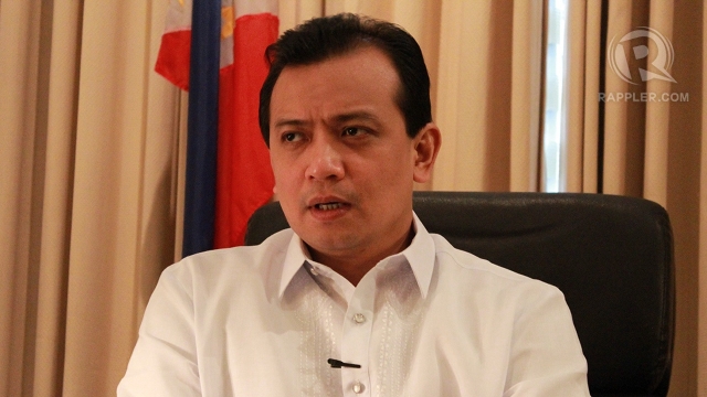 SOLO ACT. Sen Antonio Trillanes has campaigned on his own and has barely appeared with the President's coalition sorties. Photo by Rappler