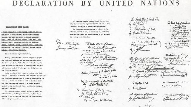 UN DECLARATION. October 24 is UN Day. Photo from UN.org