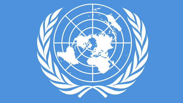 UN FLAG. The flag of the United Nations was adopted on October 20, 1947. Photo from Wikipedia
