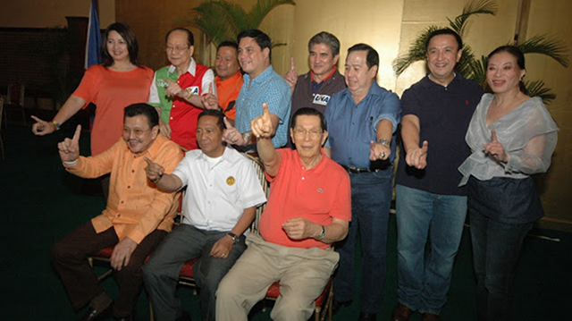 OPPOSITION COALITION. Maceda is running under the opposition United Nationalist Alliance (UNA) of Vice President Jejomar Binay. File photo from http://pdplabanmedia.blogspot.com/