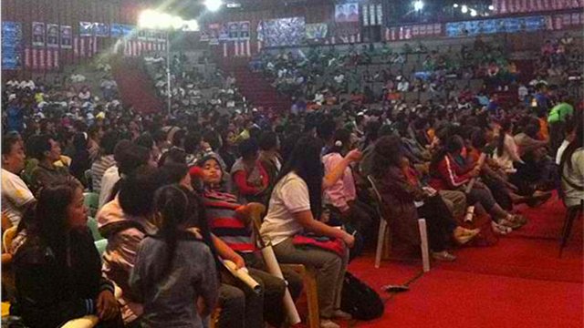 UNA CROWD. The United Nationalist Alliance also failed to fill up their venue at the Baguio Convention Center. Photo by Ayee Macaraig.