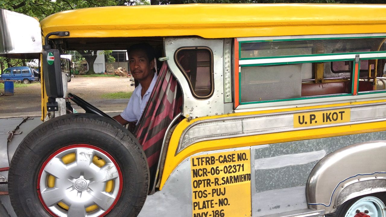 DRIVERS ARE SCARED. How will the UP monorail project affect the UP Ikot jeepney drivers? All photos by Alcuin Papa