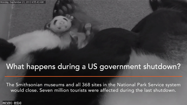 SHUTDOWN. According to @NationalZoo, the cams (including the panda cams) require federal resources, especially staff, to run. They have not been deemed essential during a shutdown.