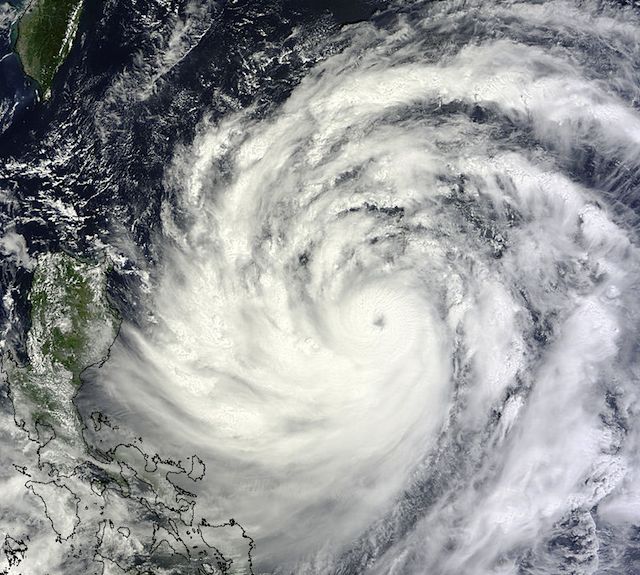 TYPHOON USAGI. The MODIS instrument aboard NASA's Terra satellite captured this image of Typhoon Usagi (Odette) on Sept. 19 at 02:25 UTC moving near the Philippines. Image courtesy NASA Goddard MODIS Rapid Response Team