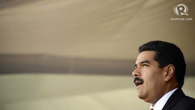Venezuelan President Nicolas Maduro delivers a speech during the Armed Forces promotion ceremony held on the 202nd anniversary of Venezuela's Independence Day in Caracas on July 5, 2013. File photo from AFP