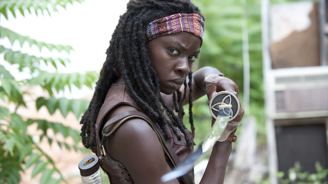 BLADE OF GORY. Danai Gurira is as lethal as her character’s “Kill Bill”-esque katana 