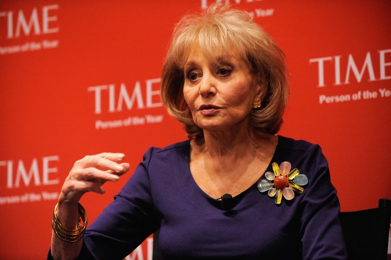 Barbara Walters attends the TIME's 2009 Person of the Year at the Time & Life Building on November 12, 2009 in New York City. Jemal Countess/Getty Images for Time Inc/AFP