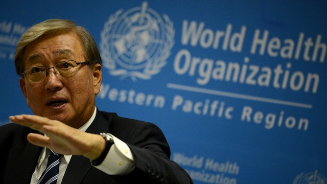LIFESTYLE DISEASES UP. World Health Organization (WHO) Director for the Western Pacific Region Dr. Shin Young-soo gestures during a press conference at the WHO headquarters in Manila on October 21, 2013. AFP/Noel Celis