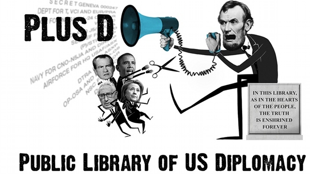 PLUS D POWER. Wikileaks' new virtual library of US diplomatic cables is worth looking at. Screenshot from PLUS D website