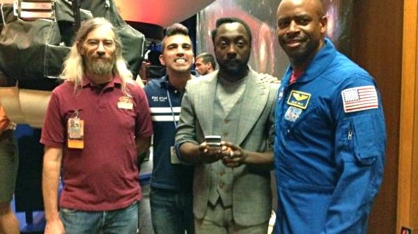 ACTOR AND RAPPER WILL.I.AM at NASA. Image from Facebook